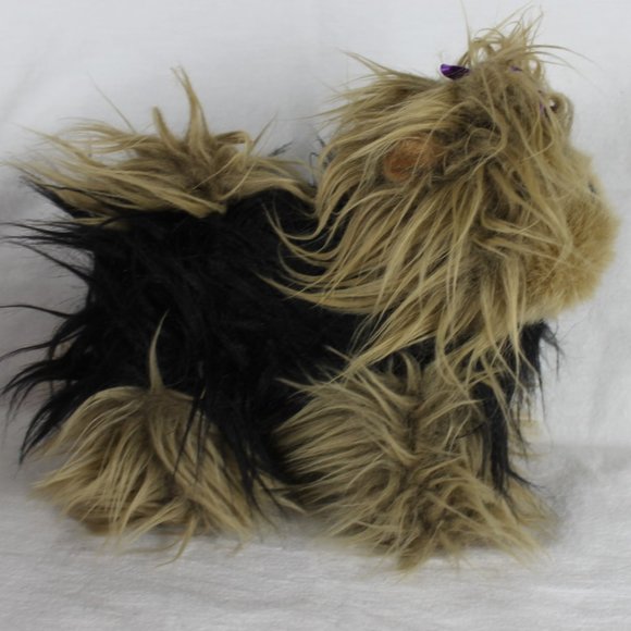 Battat Pucci Pups Carrier Yorkshire Terrier Pink Polka Dot Gold Flowers Zippers - Picture 8 of 16